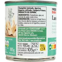Champiñon laminado EROSKI BASIC, pack 3x105 g