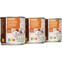 Champiñon entero EROSKI, pack 3x105 g