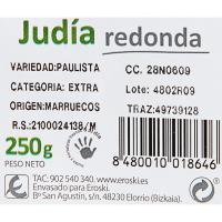 Judía redonda EROSKI, bandeja 250 g
