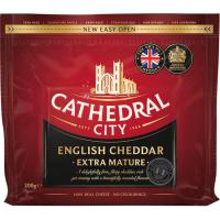 CATHEDRAL CITY Cheddar gazta estra ondua, zatia 200 g