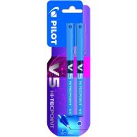 Bolígrafo Hi-Tecpoint Rollerball punta aguja 0.5mm, tinta azul V-5 PILOT, 2uds
