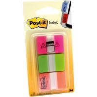 Señalizador o marcador de colores rígido, 25,4x38mm, dispensador 3 colores POST-IT