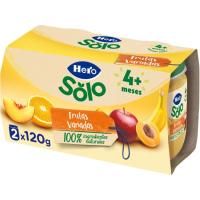 Tarrito de frutas variadas desde 4º mes HERO, pack 2x120 g