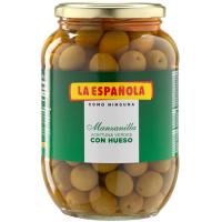 Aceitunas verdes con hueso LA ESPAÑOLA, frasco 500 g