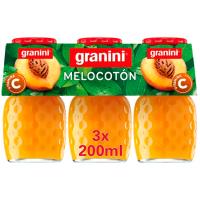 Zumo de melocotón GRANINI, pack 3x20 cl