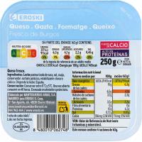 Queso fresco tradicional EROSKI, tarrina 250 g