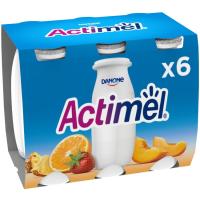 Actimel para beber multifrutas DANONE, pack 6x100 ml