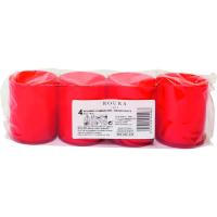 Vela de ofrenda 60x50 cm roja, pack 4 uds