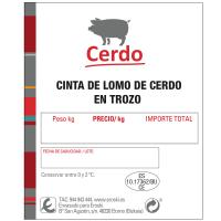 Lomo de cerdo trozo XXL EROSKI, bandeja aprox. 1.2 kg