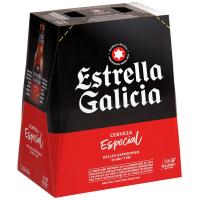 Cereveza ESTRELLA GALICIA, pack botellín 6x33 cl Cereveza ESTRELLA GALICIA, pack botellín 6x33 cl
