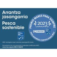 Bacalao desalado desmigado EROSKI, bandeja 225 g