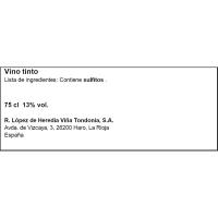 Vino Tinto Reserva TONDONIA, botella 75 cl