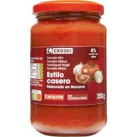 Tomate frito casero con aceite de oliva EROSKI, frasco 350 g Tomate frito casero con aceite de oliva EROSKI, frasco 350 g