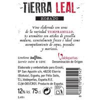 TIERRA LEAL Valdepeñas ardo gorria, botila 75 cl