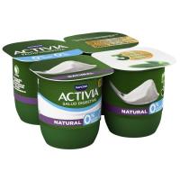 Activia 0% natural DANONE, pack 4x120 g