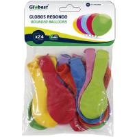 Globos redondos de 24 cm FESTIVAL, bolsa 24 uds Globos redondos de 24 cm FESTIVAL, bolsa 24 uds