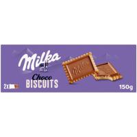 Chocobiscuit de chocolate con leche MILKA, caja 150 g