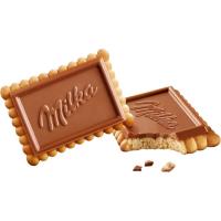 Chocobiscuit de chocolate con leche MILKA, caja 150 g
