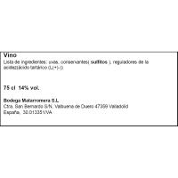 Vino Tinto Crianza R. del Duero EMINA, botella 75 cl