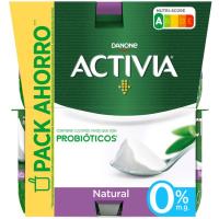 DANONE ACTIVIA % 0 jogurt naturala, 8x120 g