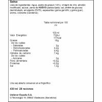 LIGERESA saltsa arina, buruz behera 430 ml