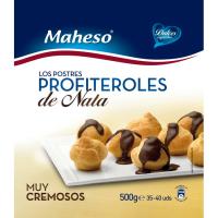 Profiteroles de nata MAHESO, caja 500 g Profiteroles de nata MAHESO, caja 500 g