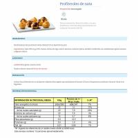 Profiteroles de nata MAHESO, caja 500 g