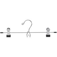 Percha con barra de metal cromado con 2 pinzas MONDEX, 3uds Percha con barra de metal cromado con 2 pinzas MONDEX, 3uds