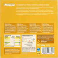 Pizza 5 quesos EROSKI, caja 345 g