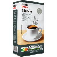 Café molido mezcla EROSKI BASIC, paquete 250 g