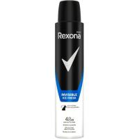 Desodorante para hombre invisible Ice Fresh REXONA, spray 200 ml