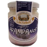 Yogur con arándanos LACTEBAL, tarro 200 g