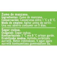 Zumo de manzana EROSKI, brik 1 litro