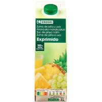 EROSKI anana eta mahats zukua, brika 1 litro