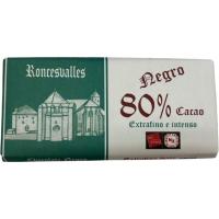 Chocolate negro RONCESVALLES, tableta 100 g