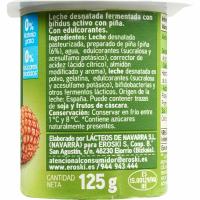 Bífidus 0% con piña EROSKI, pack 4x125 g