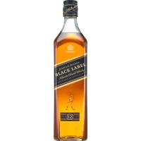 Whisky JOHNNIE WALKERS Etiqueta Negra, botella 1 litro