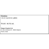 Ginebra TANQUERAY, botella 1 litro