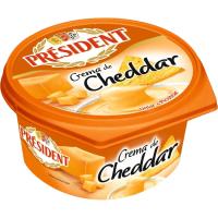 Crema de queso cheddar PRESIDENT, tarrina 125 g