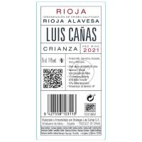 Vino Tinto Crianza D.O.C. Rioja LUIS CAÑAS, botella 75 cl