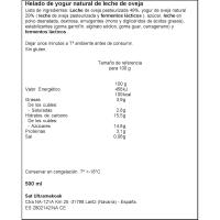 ULTZAMA jogurt izozkia, terrina 325 g
