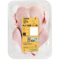 Pollo pequeño especial asar EROSKI, pieza al peso aprox. 1.4 kg