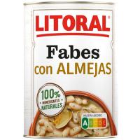 Fabes con almejas LITORAL, lata 440 g