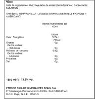 Vino Tinto Crianza Rioja ALCORTA, botella 1,5 litros