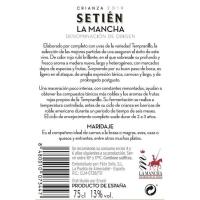 SETIEN La Mancha ardo beltz ondua, botila 75 cl