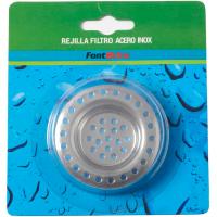 Rejilla filtro para desagüe en acero inoxidable FONTBRICO, 1 ud