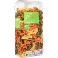 EROSKI farfalle pasta barazkiduna, paketea 500 g