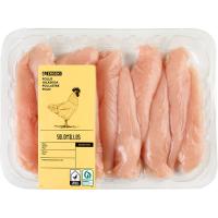 Solomillos de pollo EROSKI, bandeja al peso aprox. 475 g