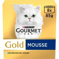 Alimento de pescado de océano GOURMET Gold, pack 8x85 g