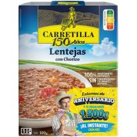Lentejas CARRETILLA, bandeja 300 g